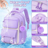 Blue 3-Piece Waterproof School Backpack Set
