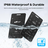 Ultra Slim Wallet Tracker Card, Rechargeable Bluetooth Finder Compatible with Apple Find My and Google Find My Device