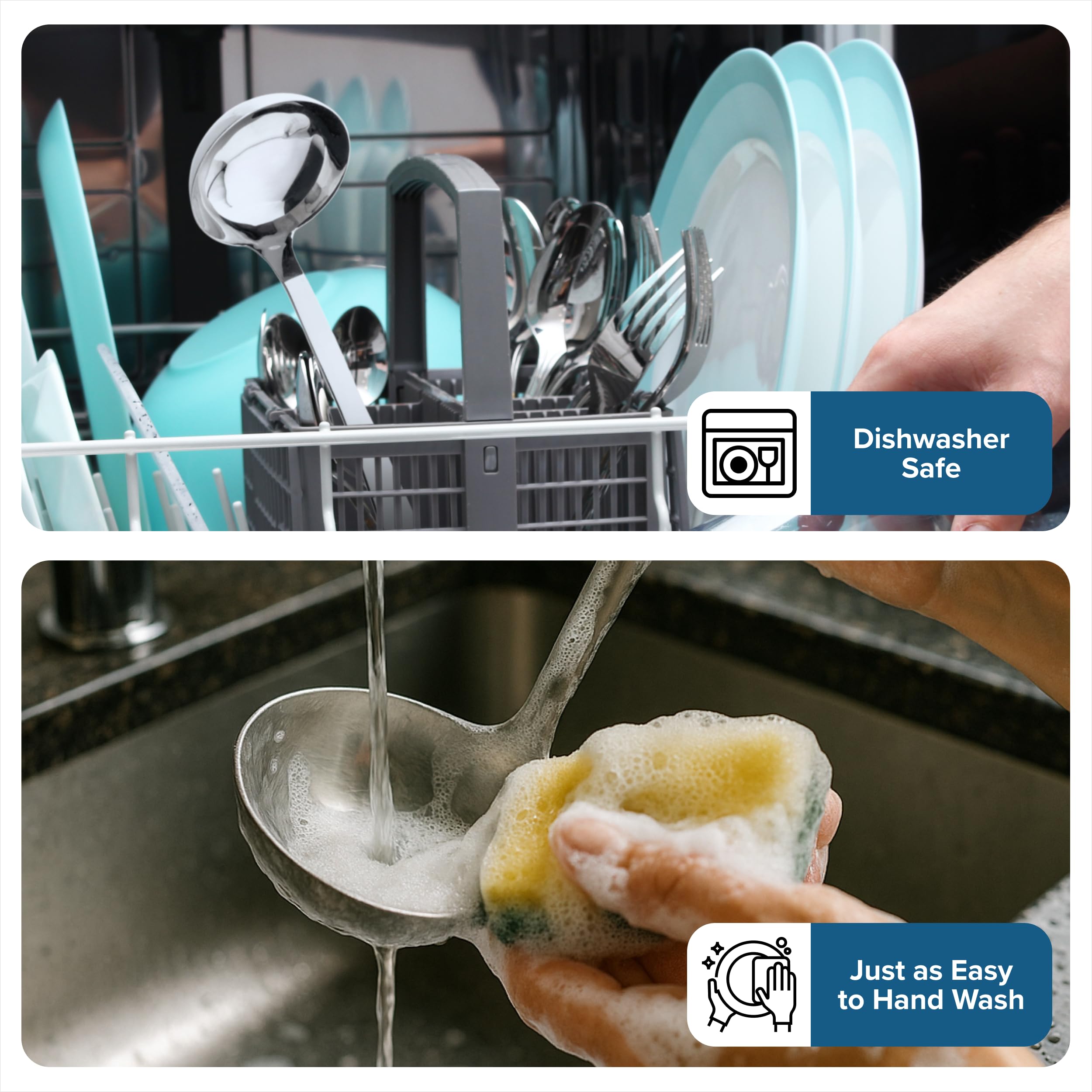 8-Piece Stainless Steel Kitchen Utensils Set – Ergonomic Handles, Dishwasher Safe