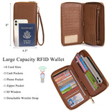 Large Crossbody Handbag Set for Women – 3PCS Hobo Shoulder Bag, Crossbody Purse & RFID Wallet (Brown)