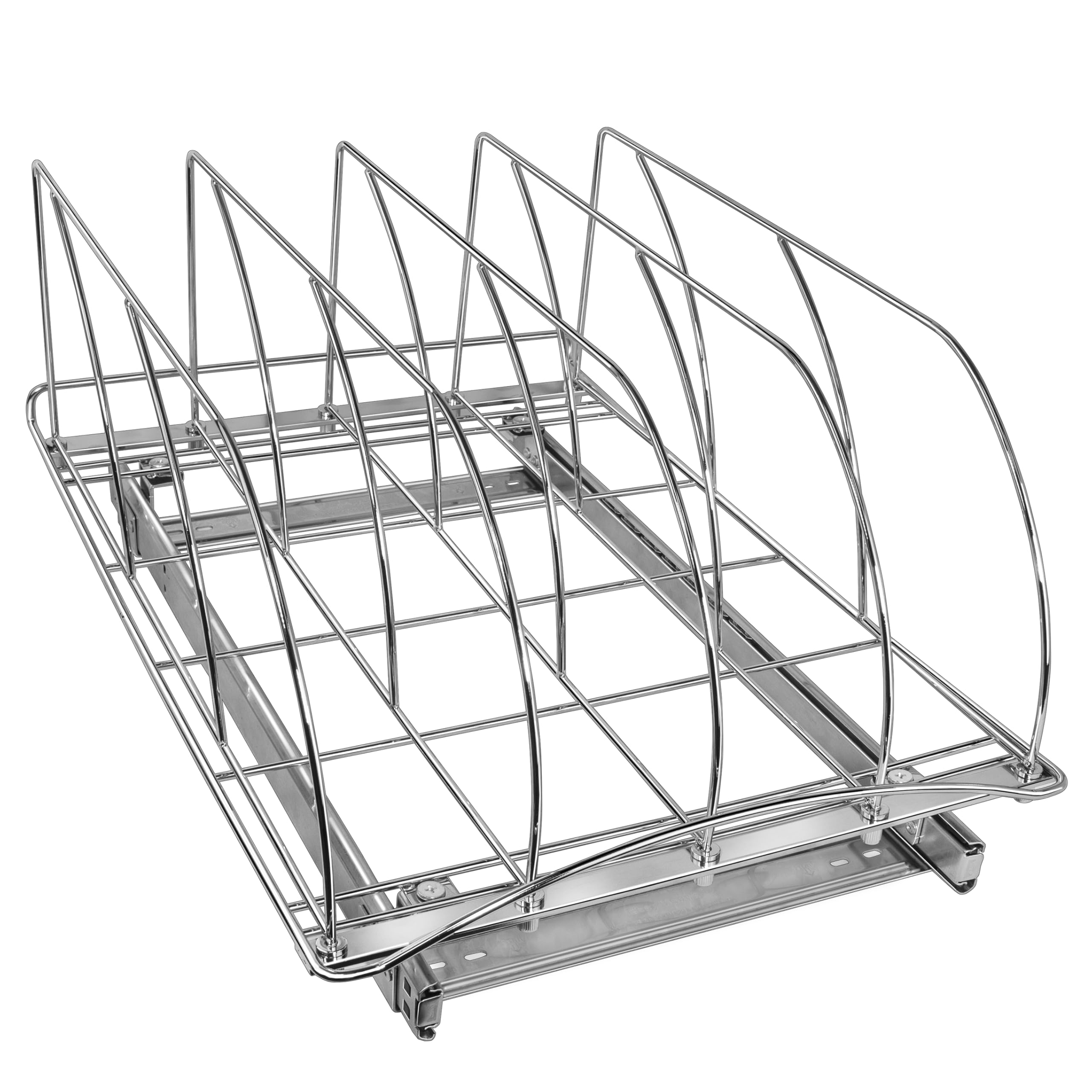 Lynk Professional Extra-Wide Pull-Out Cutting Board & Baking Pan Organizer – Heavy-Duty Sliding Cabinet Rack