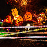 Halloween Caution Tape – 3 Rolls 90ft “Warning / Enter If You Dare / Haunted Keep Out” Outdoor Party Decoration