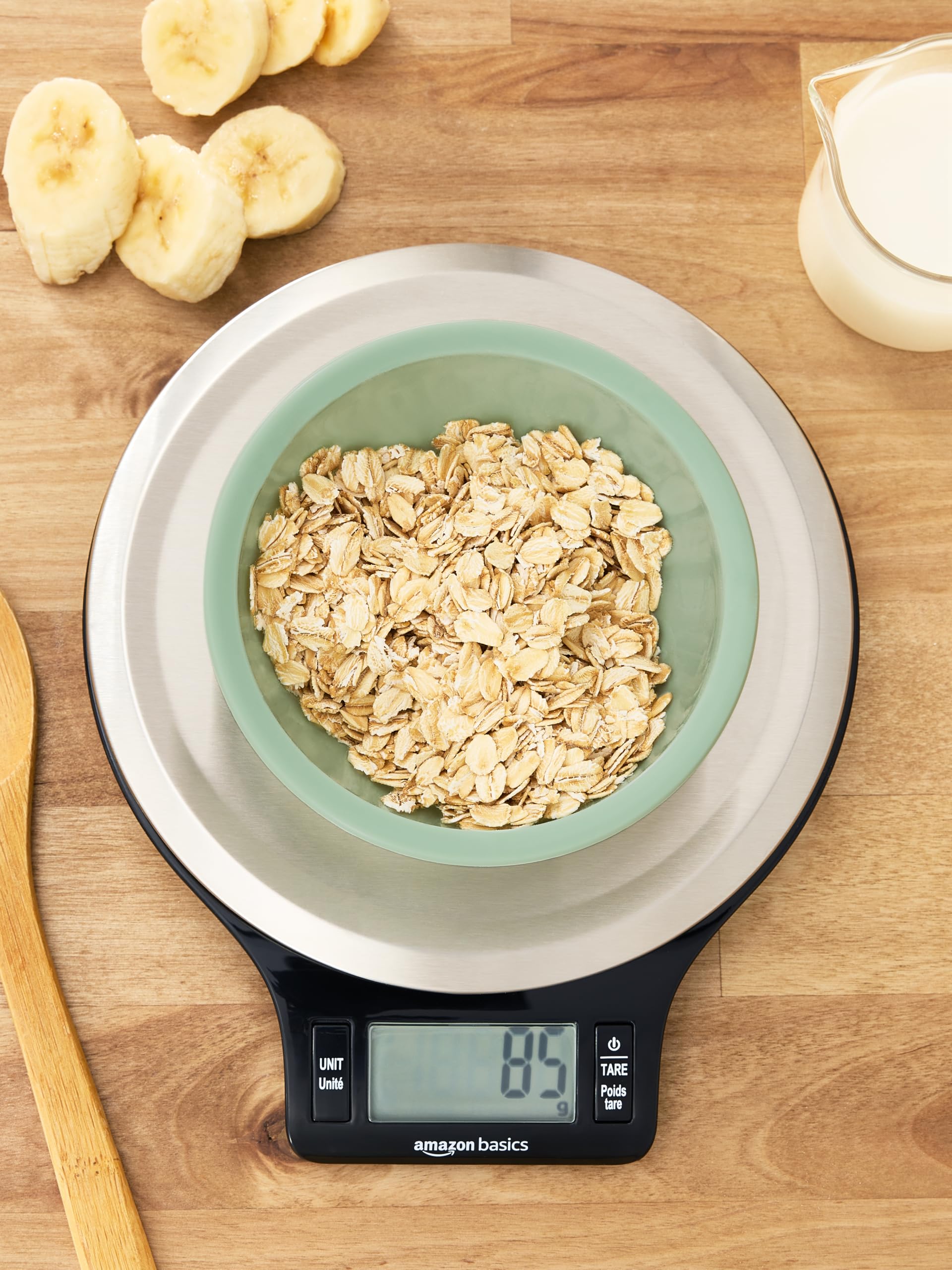 Digital Kitchen Scale with Stainless Steel Platform – Precision Food Scale with LCD Display