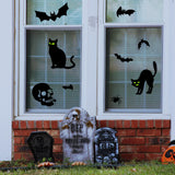 Extra-Large Halloween Window Clings – Reusable Double-Sided Witch & Bat Stickers for Glass, Mirrors & Doors
