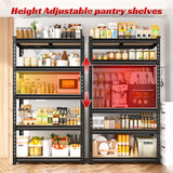 REIBII Heavy Duty 5-Tier Metal Storage Shelves Set of 2 – 2000 lbs Adjustable Garage & Pantry Shelving System