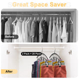Space-Saving Yoga Pants Hanger Set (20 Clips) – Heavy-Duty Closet Organizer for Leggings, Jeans & Skirts