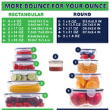 50-Piece Airtight Food Storage Containers Set – Leakproof Stackable Meal Prep Containers with Lids-
