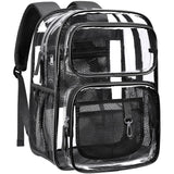 Packism 17” Clear Backpack Heavy Duty – Large See-Through School & College Bookbag
