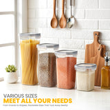 Airtight Food Storage Containers with Lids – 24-Piece Stackable Pantry Set (Clear)