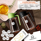 2-in-1 Olive Oil Sprayer & Pour Bottle – BPA-Free Glass Cooking Oil Dispenser with Precise Control