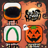 2-Pack Halloween Trick or Treat Bags – Pumpkin & Mummy Design (Reusable Fabric Candy Totes)