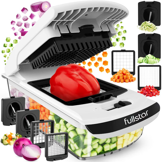 Manual Vegetable Chopper with Container – Pro Food Dicer & Onion Chopper