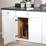 Holdn’ Storage Pull-Out Bakeware Organizer – Adjustable Divider Rack for Narrow Kitchen Cabinets