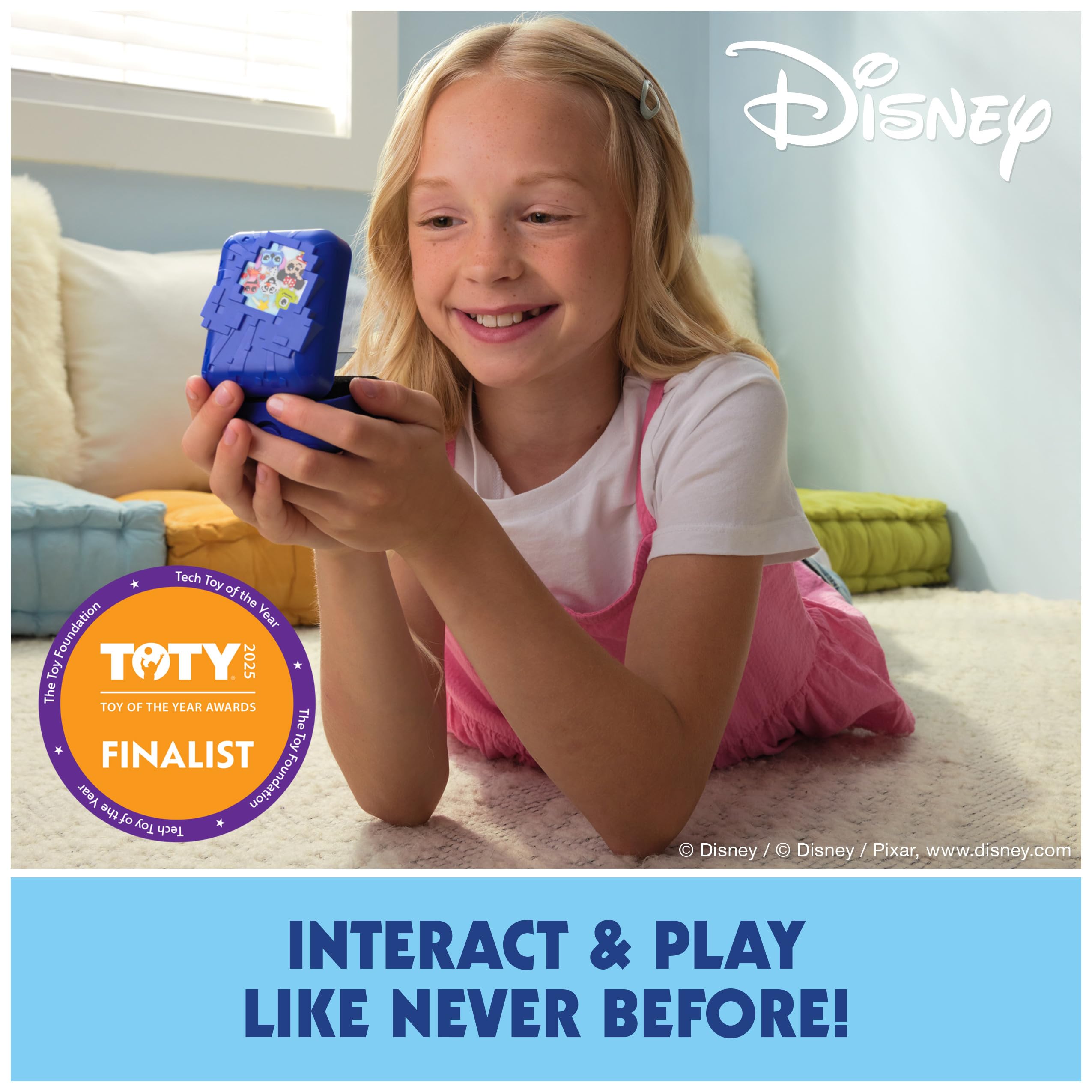 Bitzee Disney Interactive Digital Pet Toy with 30 Collectible Characters – Touch-Responsive Virtual Companion Featuring Mickey Mouse, Frozen, Toy Story & More
