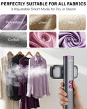 Dual Voltage 2-in-1 Handheld Garment Steamer Iron 1000W Portable Travel Wrinkle Remover with Rotating Head