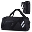 Wolfilist 58L Large Gym & Travel Duffle Bag with Shoe Compartment and Wet Pocket – Waterproof Sports Bag (Black)