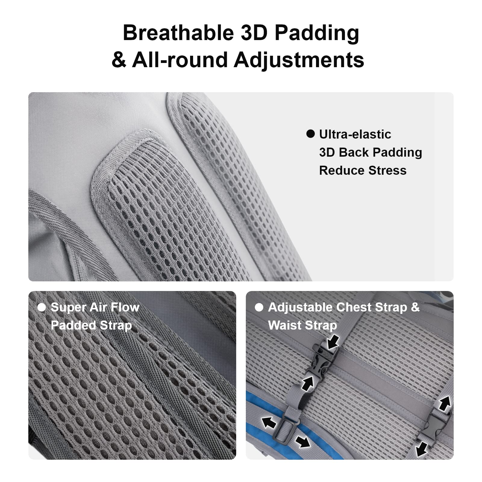 EVERFUN 18L Insulated Hydration Backpack with 2L Water Bladder & Rain Cover – Lightweight Hydro Pack for Hiking & Cycling – Cobalt Blue