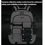 Lightweight Waterproof School & College Backpack with Ergonomic Support, Chest Strap, Fashion Keychain