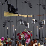 Halloween Hanging Rubber Bats – 6 Pack Realistic Bat Decorations (11-Inch Wingspan)