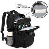 ZORFIN 26L Laptop Backpack for College & Travel – Water-Resistant Everyday Bookbag