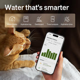 PETLIBRO Dockstream 2 Smart Stainless Steel Cat Water Fountain – WiFi App Tracking & Cordless Sensor Mode (Black)