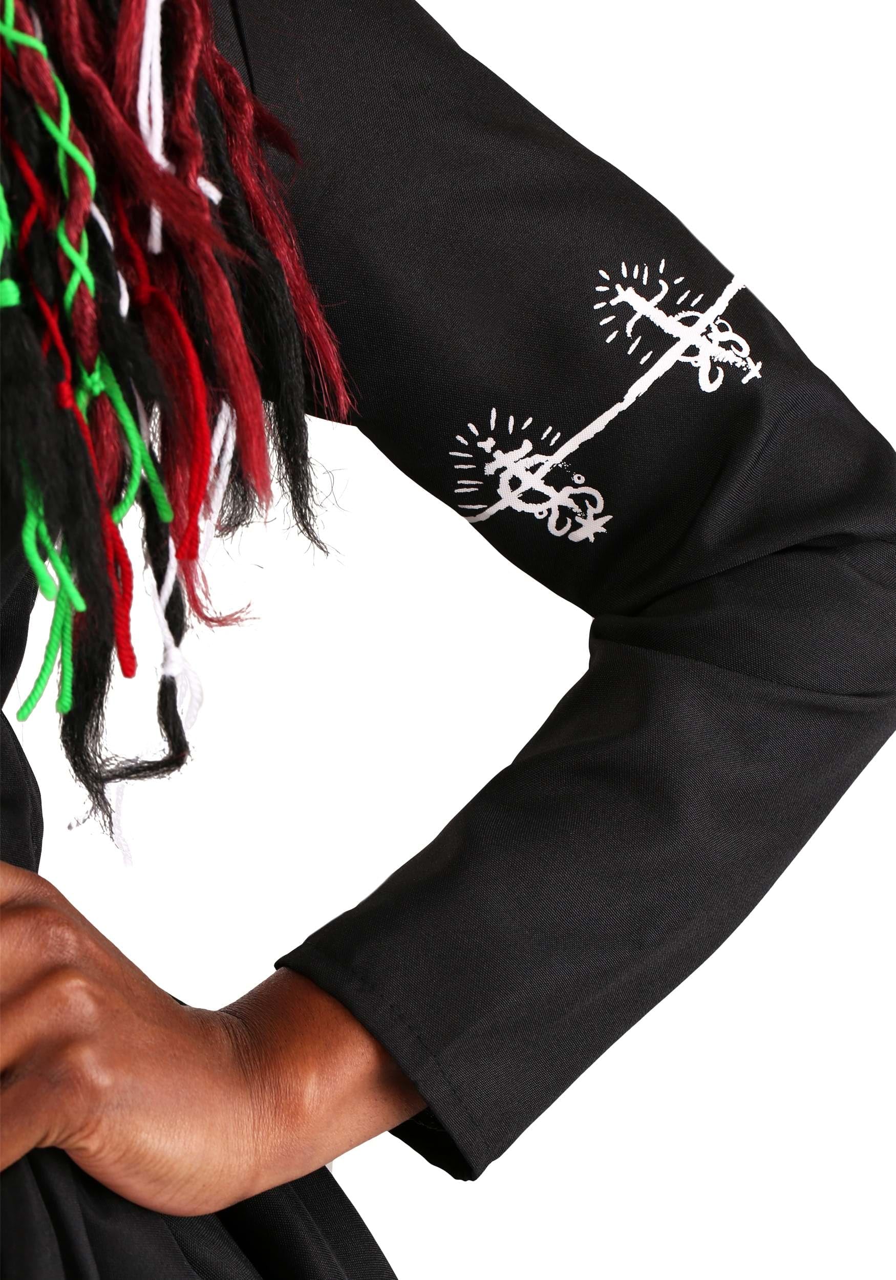 Women’s Voodoo Magic Costume – Deluxe Witch Doctor Outfit with Hat, Vest & Accessories