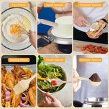 Stainless Steel Mixing Bowl Set with Airtight Lids, Graters & Non-Slip Base (6 Bowls)