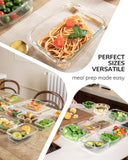 Premium 10-Piece Borosilicate Glass Food Storage Containers Set with Airtight Tempered Lids | Leak-Proof, Oven-Safe & BPA-Free