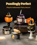 Magic Jack Puzzle Candle Light – 3D Rechargeable Jack-O’-Lantern Halloween Decoration with Flickering LED & Type-C Charging