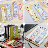 4-Pack Floral Motivational Pencil Pouch Set