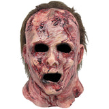 Bloody Zombie Mask – Realistic Red Latex Horror Mask with Scars & Brown Hair 🧟‍♂️🔥