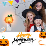 Pumpkin C7 LED Night Light – Swivel Plug Bubble Lamp with Warm Orange Glow, UL Certified Plug-In Halloween Decoration (ABS Material)