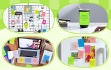 375-Sheet Lined Sticky Notes in 7 Bright Colors