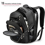 Swissdigital Design TSA Business Laptop Backpack – USB Charging RFID Travel Bag for Men