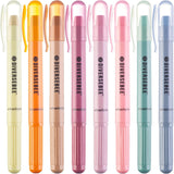 8-Pack Pastel No-Bleed Gel Highlighters