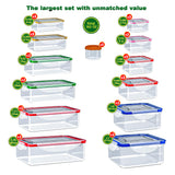 Airtight Food Storage Containers Mega Set – 70 Piece Stackable Meal Prep & Pantry Organizer