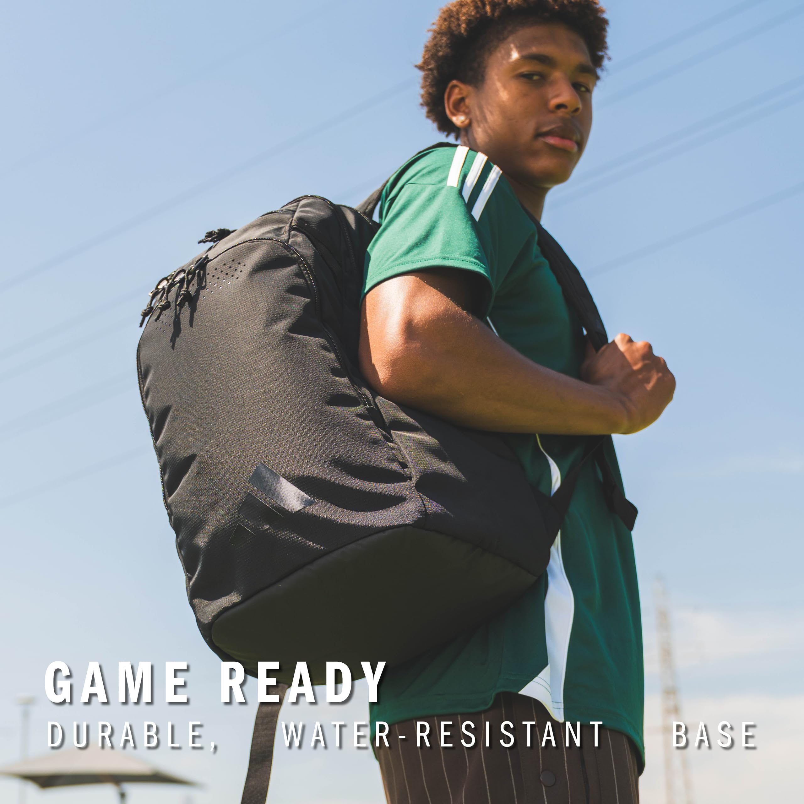 Defender 5 Team Sports Backpack 33L with Ventilated Shoe Pocket, Water-Resistant Base, Lifetime Warranty