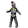 Kids Glow-in-the-Dark Skeleton Costume – Black Skull Jumpsuit with Mask & Gloves 💀✨