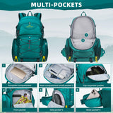 Maelstrom 40L Packable Waterproof Hiking Backpack with Rain Cover – Lightweight Camping & Travel Daypack – Green