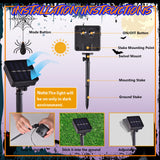 12x18 Halloween Garden Flag with Solar LED Lights – Multi-Colored Double-Sided Cat & Eyeball Cauldron Yard Decoration