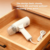 1300W White Portable Garment Steamer Iron 2-in-1 Fast Heat Travel Wrinkle Remover with Foldable Design