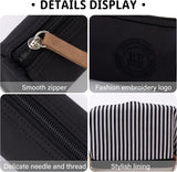 Black Compact Cylindrical Pencil Case with Handle