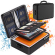 DocSafe 5200°F Fireproof Document Organizer with Lock – Portable Water-Resistant File Storage Box for Home & Travel (Black)