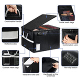 Fireproof Document File Organizer Box with Lock – Portable Water-Resistant Safe for Letter & Legal Files (Black)