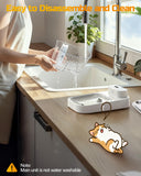 ODSD Smart Wastewater Separation Cat Water Fountain 3L – App Control & 5000mAh Dual Power System (White)