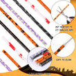 30PCS Assorted Halloween Reusable Straws – 6 Designs with Cleaning Brushes, Food-Grade Plastic for Party & Daily Drinks