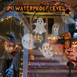LED Halloween Ghost Projector – 6 Moving Ghost Patterns for Indoor & Outdoor Spooky Lighting