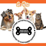 GoPets 2-Sided Dematting Comb and Deshedding Brush with Stainless Steel Blades, Undercoat Rake for Dogs and Cats