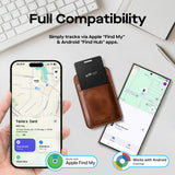 Ultra Slim Wallet Tracker Card, Rechargeable Bluetooth Finder Compatible with Apple Find My and Google Find My Device