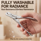 Professional Dog Nail Clippers Set with Ultra-Sharp Stainless Steel Blades – Precision Pet Nail Trimming Tool with Safety Spring Design (Glossy Edition)